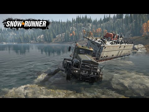 Видео: Доставка на буровую строительной платформы / Boar 45318 / SnowRunner