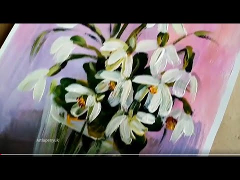 Видео: ПОДСНЕЖНИКИ/ рисуем просто, красиво