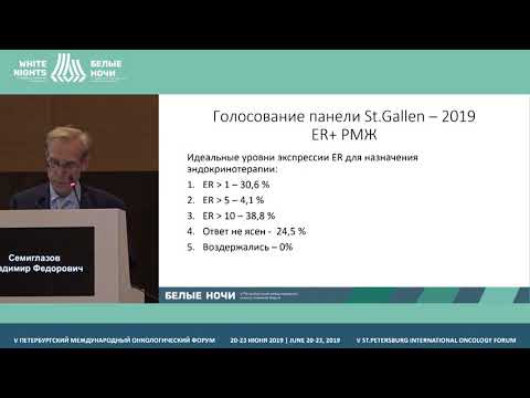 Видео: 16-я Международная конференция по РМЖ (St. Gallen, 2019). Основные рекомендации по лечению