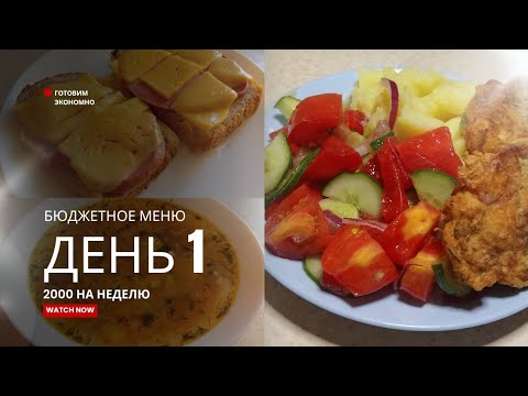 Видео: ДЕНЬ 1//2000 НА НЕДЕЛЮ// БЮДЖЕТНОЕ МЕНЮ ДЛЯ БОЛЬШОЙ СЕМЬИ 