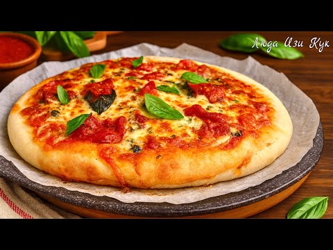 Видео: 🍕Секрет в тесте! Быстрая пицца на жидком дрожжевом тесте за 30 минут без замеса Люда Изи Кук рецепт