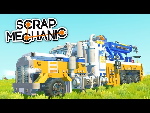 Видео: ЭПИК! МАШИНА, делающая ДОРОГИ и МОСТЫ в SCRAP MECHANIC