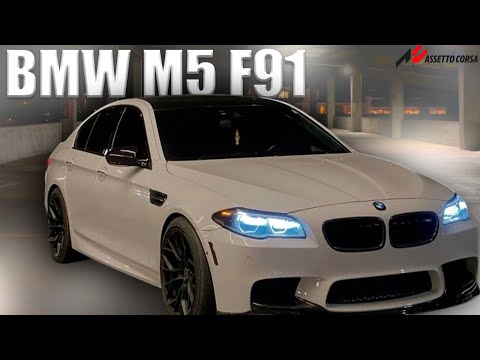 Видео: Закричу на весь мир | BMW M5 F91 — Ночной дрифт и шашки (Assetto Corsa)