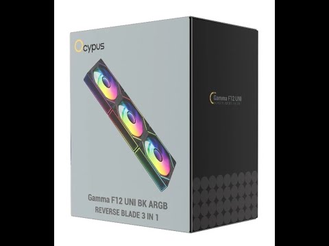 Видео: Распаковка комплекта реверсных вентиляторов Ocypus Gamma F12 UNI BK ARGB Reverse Blade 3 IN 1