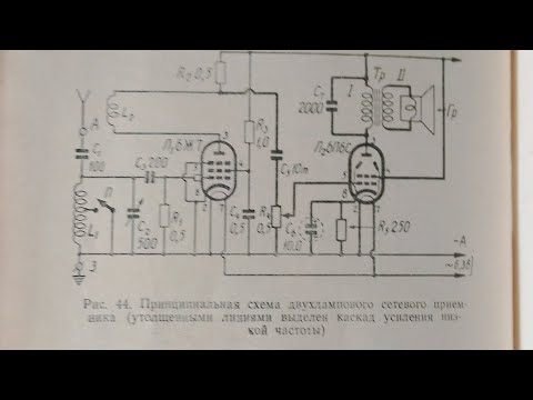 Видео: Двухламповый кв радиоприёмник