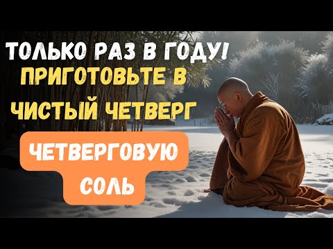 Видео: Только РАЗ в Году, Чистый Четверг: Сделайте четверговую соль. Рецепт, хранение и приметы