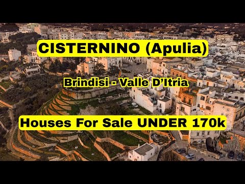 Видео: ЧИСТЕРНИНО (АПУЛИЯ) Дома на продажу до 170 тыс. - Провинция Бриндизи / Долина Итрия