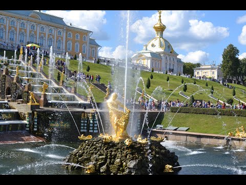 Видео: Фонтаны Петергофа. Fountains of Peterhof.