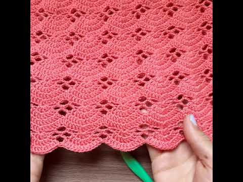 Видео: Узор крючком "ВОЛНЫ" МК