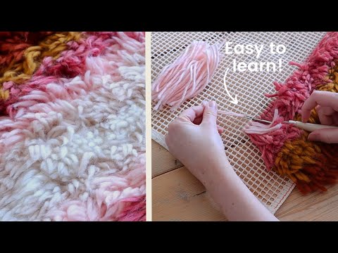 Видео: Изготовление небольшого коврика с защелкой-крючком