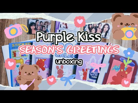 Видео: ~ Purple Kiss 2024 Season's Greetings - Purki Purki Farm 💜 | Распаковка ~
