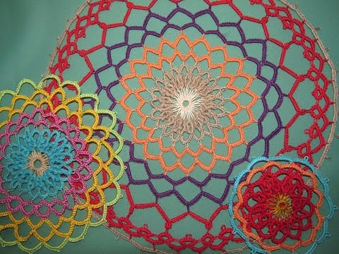 Видео: Кружевная мандала .Фриволите иглой