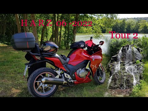 Видео: Mototour Harz Honda VFR 1200 Мотопутешествие по горам Харц Германия Tour 2