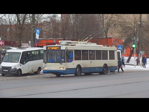 Видео: Троллейбус №4 (Смоленск). Фабрика Шарм - Киселёвка