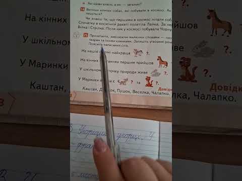 Видео: Навчаюся писати клички тварин 2 клас Вашуленко