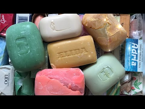 Видео: ASMR SOAP # 140 / Soap cutting retro / very dry soap 🧼 Резка Ретро мыла/очень сухое мыло