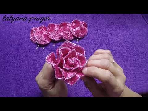 Видео: Сборка Розы Из Бисера