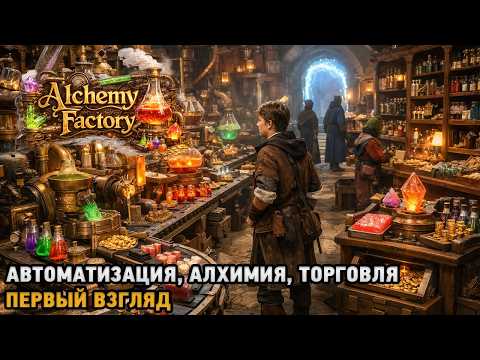 Видео: Alchemy Factory # Автоматизация, Алхимия, Торговля ( первый взгляд )