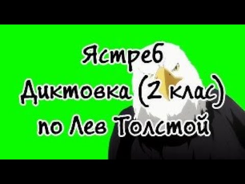 Видео: Ястреб - Диктовка (2 клас) по Л. Толстой