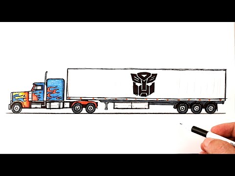 Видео: Как нарисовать Оптимуса Прайма