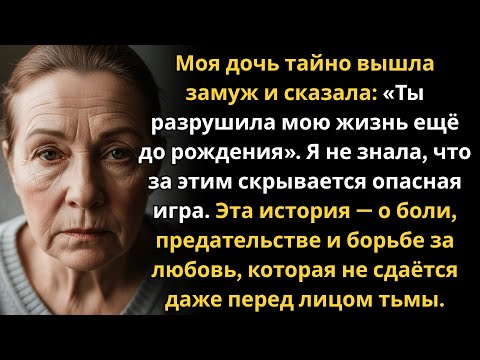 Видео: Моя дочь вышла замуж тайно и обвинила меня в разрушении её жизни — правда, которую никто не ожидал