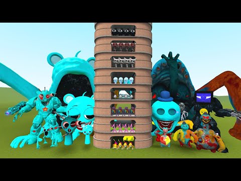 Видео: TALLGRASS LITTLE TO BIG ALL SKY BLUE SPRUNKI VS ALL DOEY POPPY PLAYTIME 5 ФАЗА 1 - 10 в GMod!