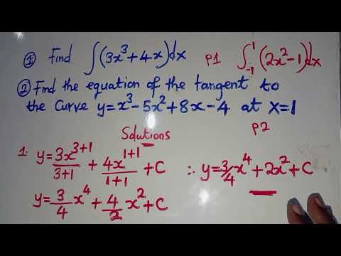 Видео: 2025 GCE || Математический анализ - Уравнение касательной и интегрирование