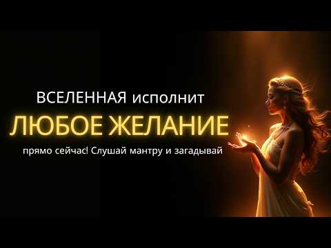 Видео: 🌌 ВСЕЛЕННАЯ исполнит ЛЮБОЕ ЖЕЛАНИЕ! 🕊 Мантра исполнения желаний и чудес