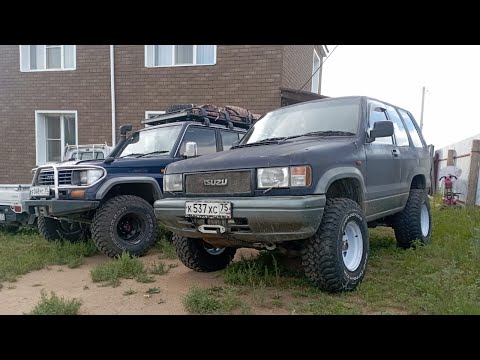 Видео: Разведка новых мест, ISUZU BIGHORN и TOYOTA PRADO