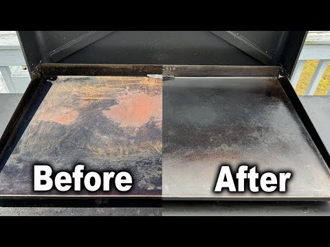Видео: Возвращаем к жизни сковороду Blackstone | Как восстановить, очистить и прокалить чугунный гриль с...
