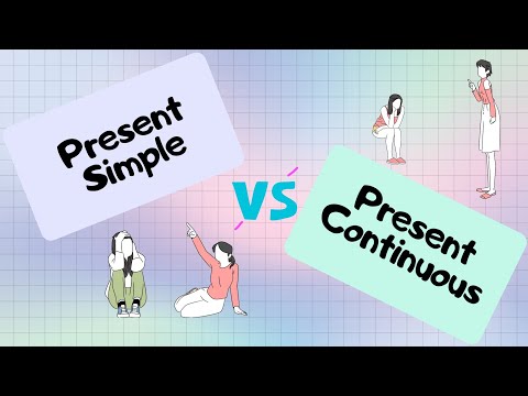 Видео: Present Simple vs Present Continuous. Жай осы шақ пен Созылмалы осы шақ арасындағы айырмашылық.