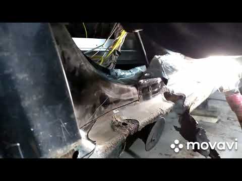 Видео: замена порога Мерседес 210 часть2
