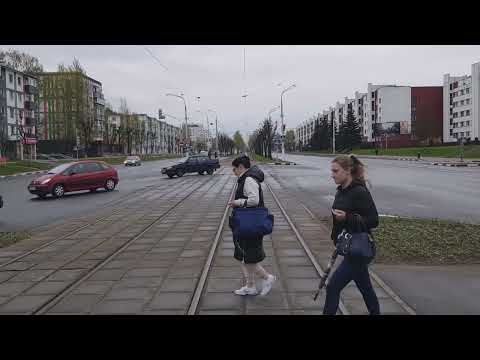 Видео: Витебский трамвай. Круг полностью по первому маршруту. 08.05.2022.