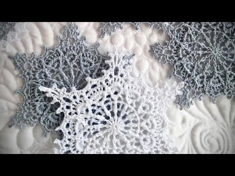 Видео: Вяжем красивую снежинку! ❄️❄️❄️Мастер-класс! Crochet snowflake