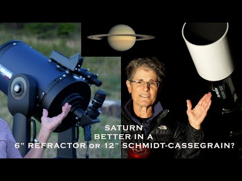 Видео: ПЛАНЕТА В 6-ДЮЙМОВОМ РЕФРАКТОРЕ ПО сравнению с 12-ДЮЙМОВЫМ ТЕЛЕСКОПОМ ШМИДТА-КАСЕГРЕНА