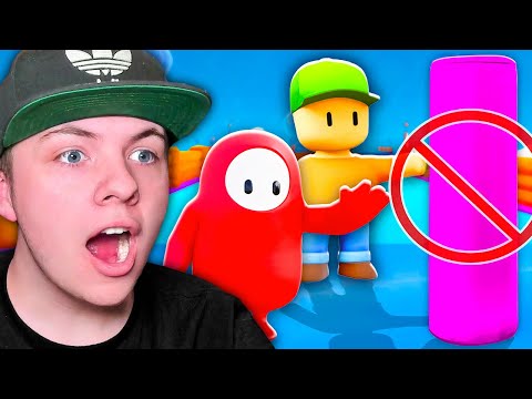 Видео: FALL GUYS против STUMBLE GUYS, но мы не можем коснуться PINK!