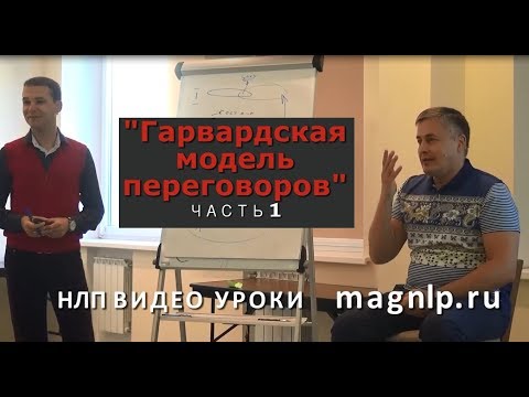 Видео: Гарвардская модель переговоров часть 1