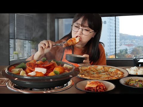 Видео: Острый тушеный цыпленок🍗🔥| Mukbang Asmr