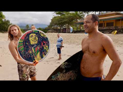 Видео: Как кататься на традиционном бразильском скимборде