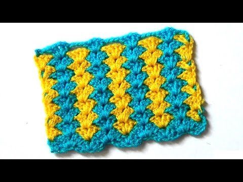 Видео: Универсальный двухцветный узор