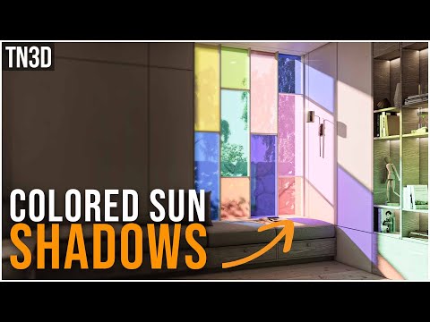 Видео: Советы от Enscape: как добавить цветные тени от солнца в визуализацию интерьера