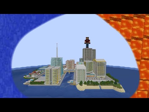 Видео: 😨цунами и цунами из лавы обрушились на город в майнкрафт!