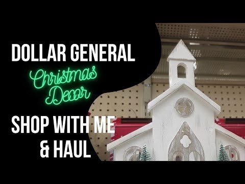 Видео: Рождественский декор Dollar General: покупка со мной и доставка