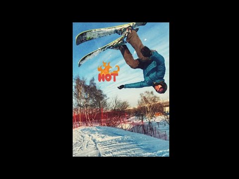 Видео: Первое сальто назад ( backflip on skis) на лыжах с трамплина в Крылатском.