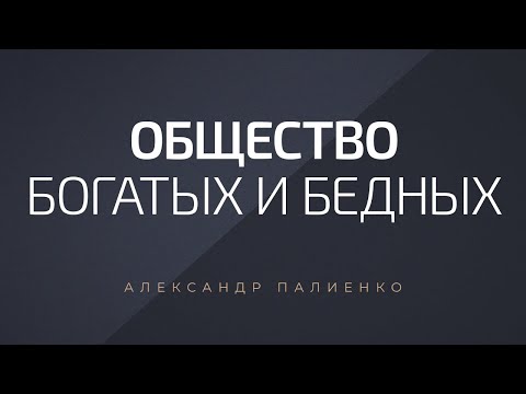 Видео: Общество богатых и бедных. Александр Палиенко.