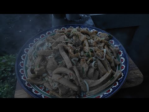 Видео: Говяжий рубец в Афганском казане.