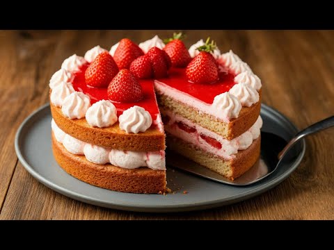 Видео: Такого домашнего торта вы еще не пробовали! Через 10 минут! Боже, как вкусно!