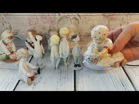 Видео: Статуэтки на детскую тему. Коллеция.