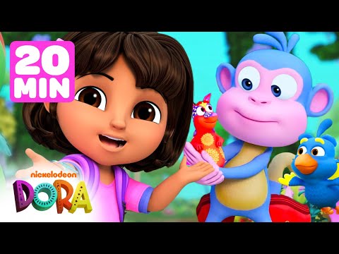 Видео: Самые смелые спасательные операции с Дорой! 🐥 | 20 минут | Дора и друзья