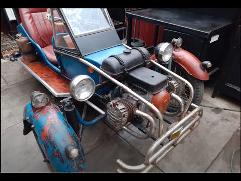 Видео: Кустарный ретро трицикл, техника собственного изготовления (#7)